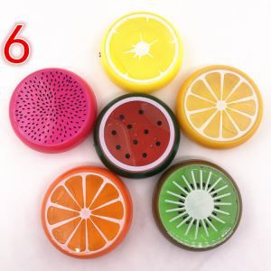 الجملة الأطفال DIY التعليمية لعبة الفاكهة 6 ألوان كريستال الوحل