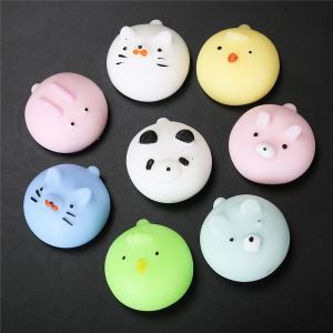 ميني موتشي اسفنجي لعب حزب الحسنات الباندا اسفنجي Kawaii اسفنجي القط الإجهاد المخلص اللعب