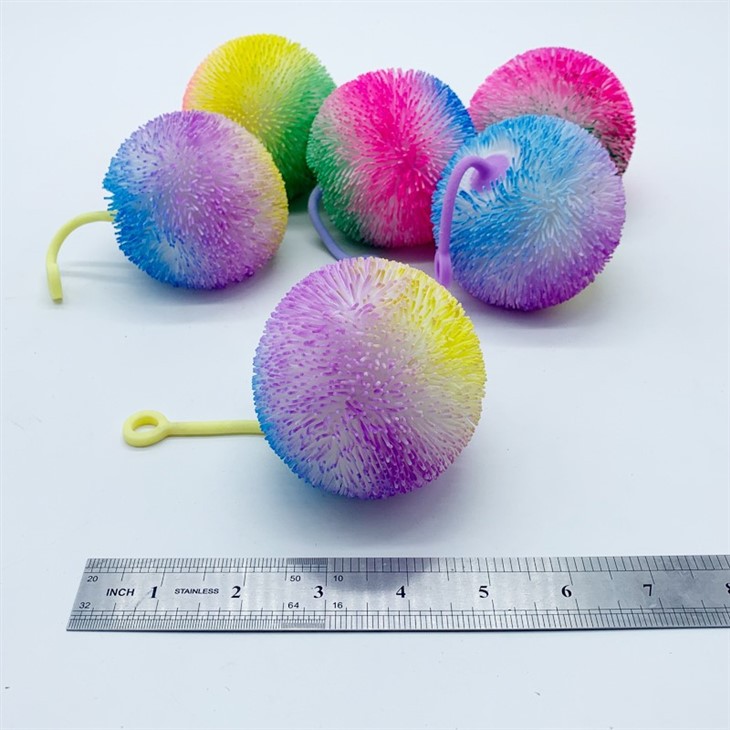 Promotion Colorful Spiky Stress Squeeze Balls With Led